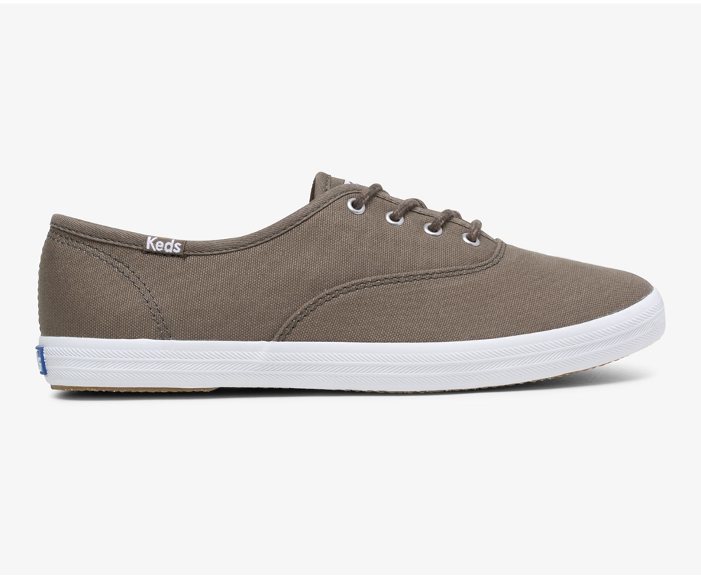 Keds Sneakers Olive - Champion Solids - Womens BGDQWH-806